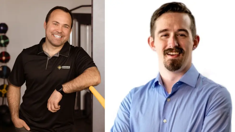Dr. Isaac Halliday and Parker Brimhall